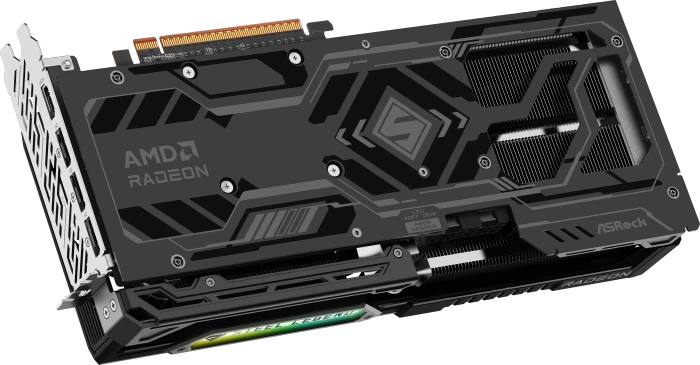 ASRock Radeon RX 9070 GRE Steel Legend Dark 12GB OC, RX9070GRE SLD 12GO, 12GB GDDR6, HDMI, 3x DP