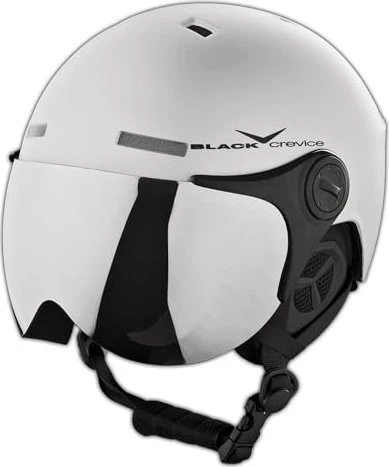 Black Crevice Saalbach Helm matt silber/schwarz