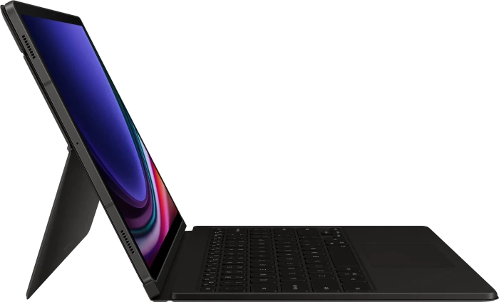 Samsung EF-DX815 Book Cover Keyboard für Galaxy Tab S9+ / S9 FE+ / S10+, schwarz, DE