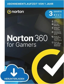 NortonLifeLock Norton 360 for Gamers, 3 User, 1 Jahr, ESD (deutsch)