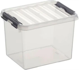 Sunware Q-Line Aufbewahrungsbox, 3l, transparent/grau