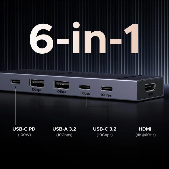 Ugreen Revodok Pro 106, USB-C 3.1 [Stecker]