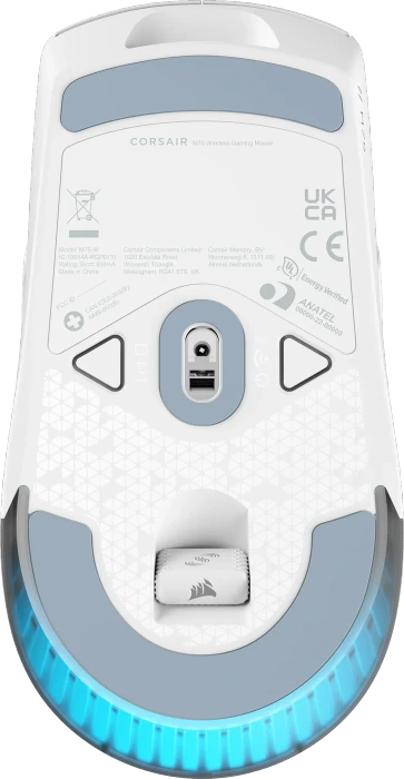 Corsair M75 WIRELESS Lightweight RGB Gaming Mouse, weiß, USB/Bluetooth