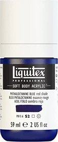 Liquitex Professional Soft Body Acrylic phthalocyanine blue red shade, 59ml