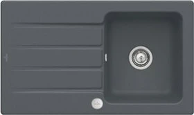Villeroy & Boch Architectura 860x510mm Becken reversibel mit Ablauffernbedienung graphite