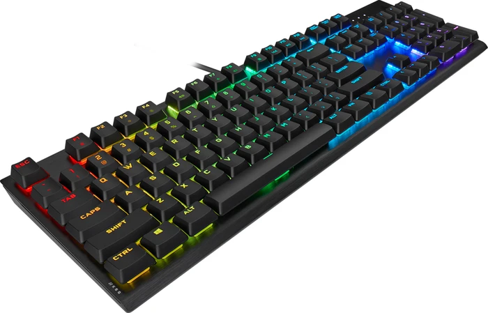 Corsair K60 RGB PRO Low Profile, MX LOW PROFILE RGB SPEED, USB, DE