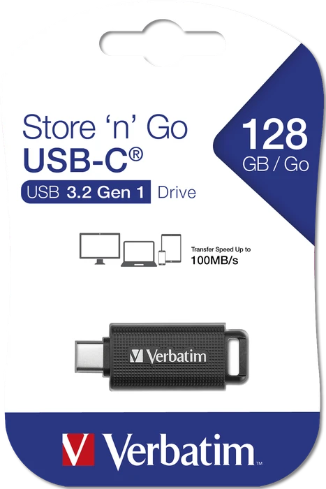 Verbatim Store 'n' Go USB-C 128GB, USB-C, USB 3.2 Gen 1×1