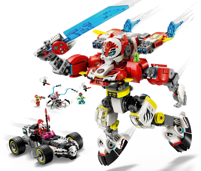 LEGO DREAMZzz - Coopers Tiger-Mech und Zero's Hot Rod Auto