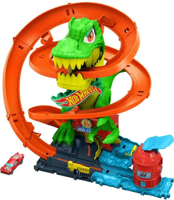 Mattel Hot Wheels City T-Rex-Feuerschlacht