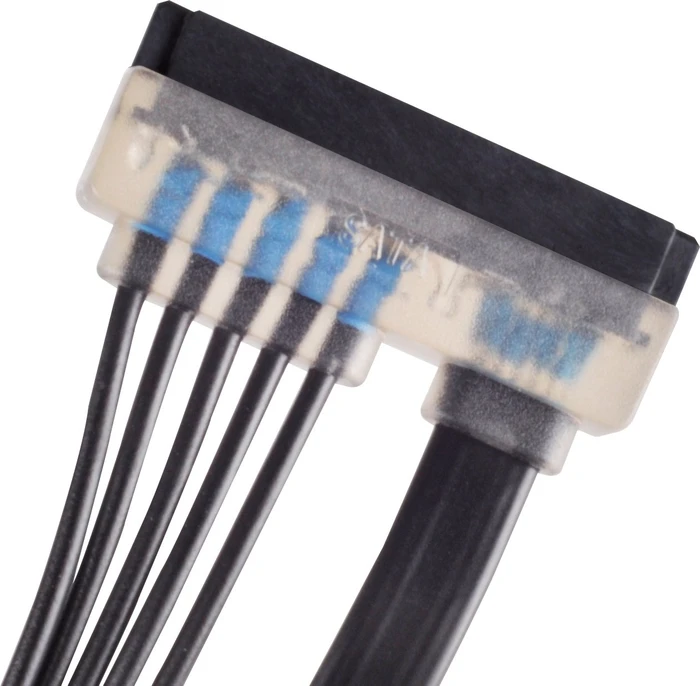 SilverStone 22-Pin SATA [Buchse] auf 7-Pin SATA [Buchse] + 15-Pin SATA [Stecker] Adapterkabel