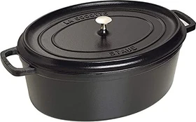 Zwilling Staub Cocotte Schmortopf oval 37.5x31cm 5.5l schwarz