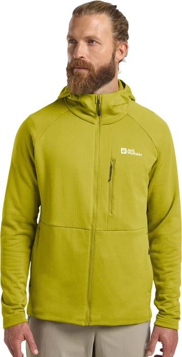 Jack Wolfskin Kolbenberg Hooded FZ Jacke chartreuse (Herren)