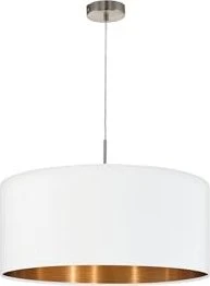 Eglo Pasteri 53cm Pendelleuchte/Schirmleuchte weiß/kupfer