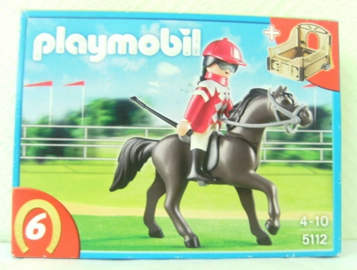 playmobil Country Araber mit braun-gelber Pferdebox