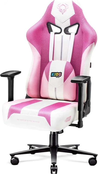 Diablo Chairs X-Player 2.0 Kids Gamingstuhl, pink/weiß