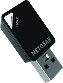 Netgear AC600 DualBand Adapter, 2.4GHz/5GHz WLAN, USB-A 2.0 [Stecker] (A6100-100)