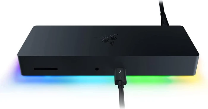 Razer Thunderbolt 4 Dock Chroma, schwarz, UK, Thunderbolt 4 [Buchse]