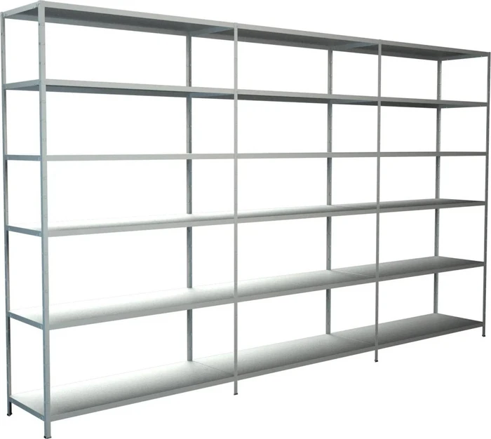 Schulte Lagertechnik PowerMAX Schwerlastregal 340x230x50cm weiß