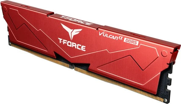 TeamGroup T-Force VULCANα rot UDIMM 32GB Kit, DDR5-6000, CL38-38-38-78, X8
