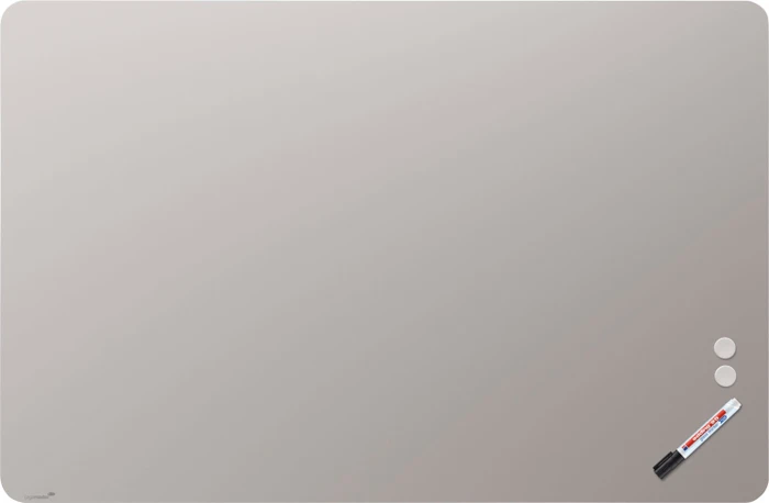 Legamaster Matte Glasboard RC, gerundete Ecken, warmgrau, 150x100cm (7-104263)
