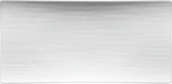Rosenthal Mesh Weiß Platte flach 26x13cm