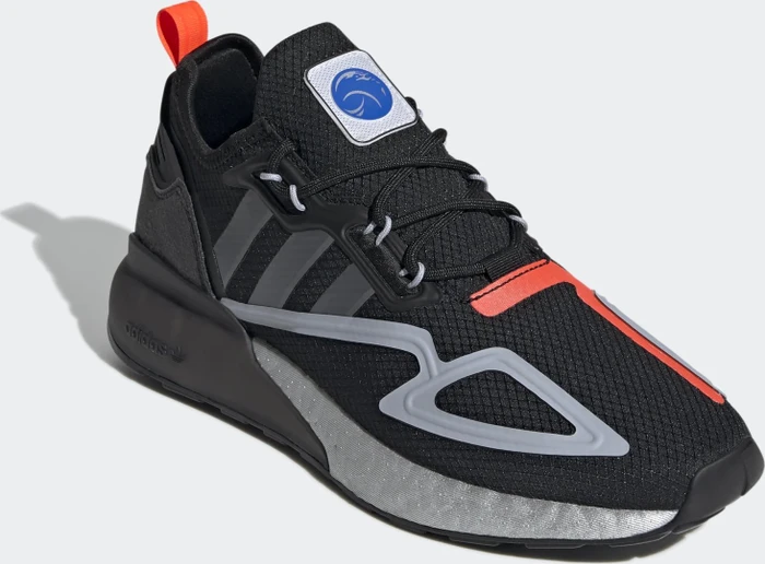adidas ZX 2K Boost core black/halo silver/glow blue (Herren)