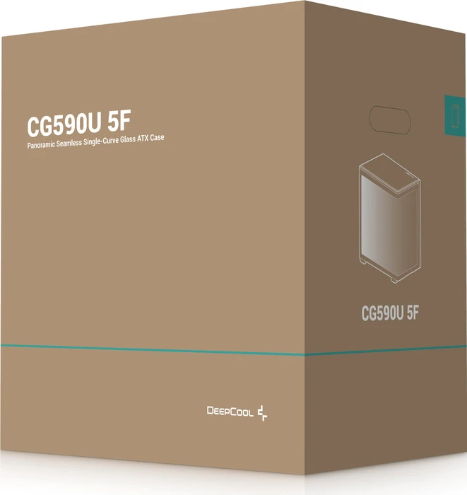 DeepCool CG590U 5F, schwarz, Glasfenster