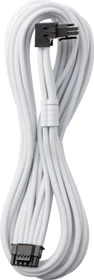 CableMod Universal Pro ModMesh, 12V-2x6 Kabel, StealthSense, natives 12V-2x6 Kabel, 1x 16-Pin PCIe 5.1 Stecker auf 16-Pin PCIe 5.1 Stecker, 90°, Variante B, weiß, 60cm