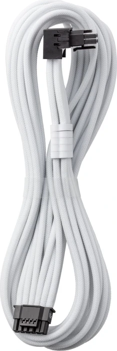 CableMod Universal Pro ModMesh, 12V-2x6 Kabel, StealthSense, natives 12V-2x6 Kabel, 1x 16-Pin PCIe 5.1 Stecker auf 16-Pin PCIe 5.1 Stecker, 90°, Variante B, weiß, 60cm