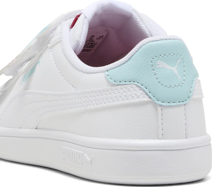 Puma Smash 3.0 Badges puma white/safe lake/red fire (Junior)