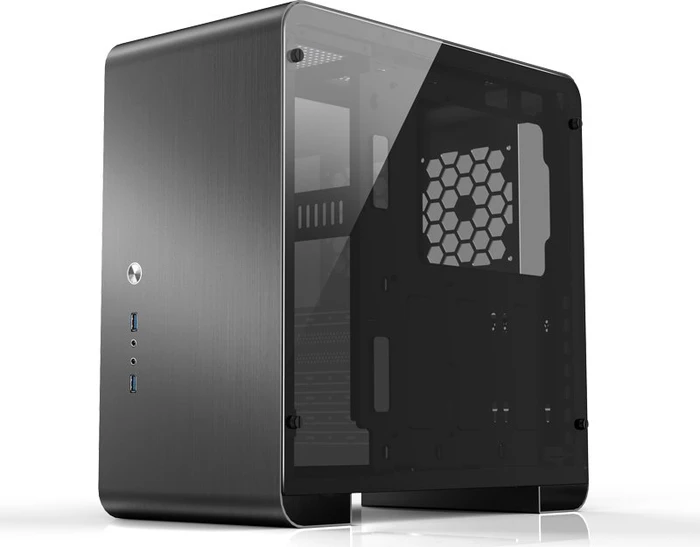 Jonsbo U4 Plus, schwarz, Glasfenster