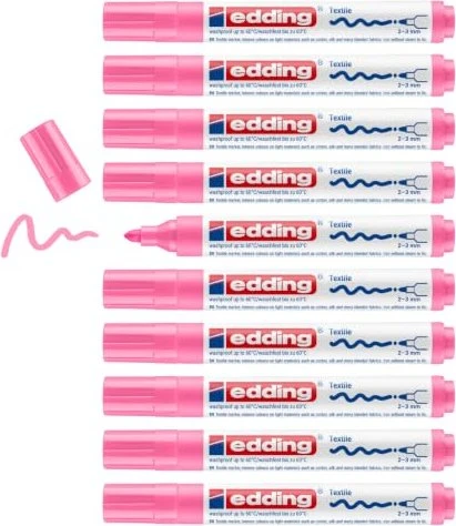 edding 4500 Textilmarker pink, 10er-Pack