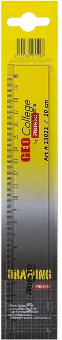 Aristo College Lineal 20cm, transparent