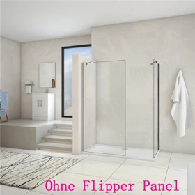 Aica Sanitär 130x90cm Walk-In Seitenwand für Dusche