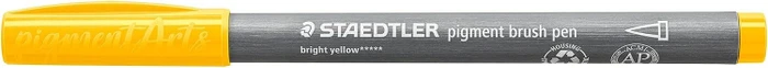 Staedtler pigment brush pen 371 sonnengelb, 10er-Pack