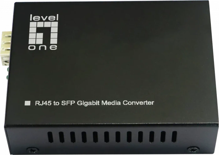 LevelOne GVT-2015 Gigabit Media Converter, RJ-45, SFP, 60W PoE++