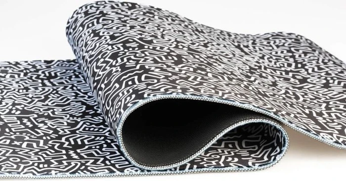 Grupo Erik Editores Keith Haring XL Mousepad, 800x350mm, schwarz/weiß