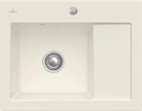 Villeroy & Boch Subway 45 Compact Einbau Becken links mit Ablauffernbedienung ivory