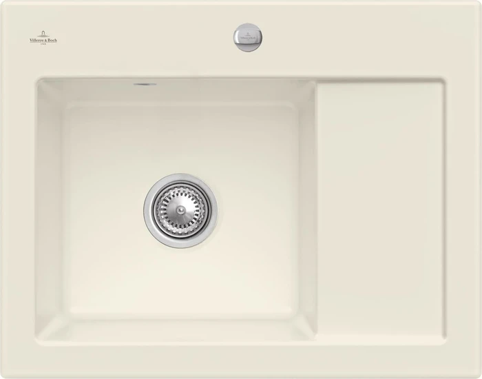 Villeroy & Boch Subway 45 Compact Einbau Becken links mit Ablauffernbedienung ivory