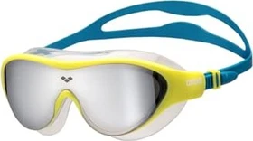 Arena The One Mirror Mask Schwimmbrille silver/soft green/blue cosmo (Junior)