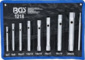 BGS technic Schraubenschlüsselsatz inkl. Tasche, 9-tlg.