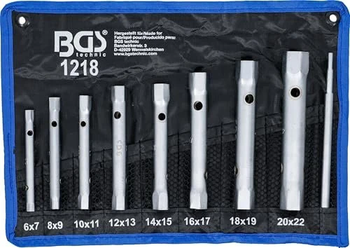 BGS technic Schraubenschlüsselsatz inkl. Tasche, 9-tlg.
