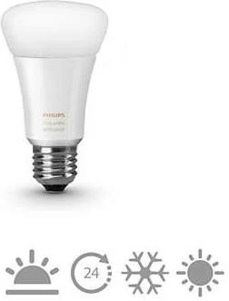 Philips Hue White Ambiance LED-Bulb E27 9.5W, 2 Stück