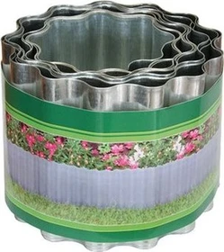 Bellissa Stahl Rasenkante Welle 14x5000cm