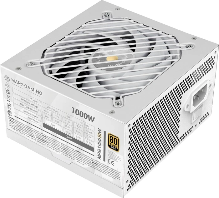 Mars Gaming MPB1000SIW weiß 1000W, ATX 2.4