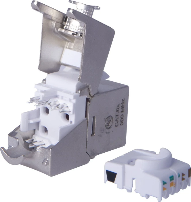 Digitus Keystone Modul RJ-45 Buchse via Verlegekabel Cat6a, 24er-Pack