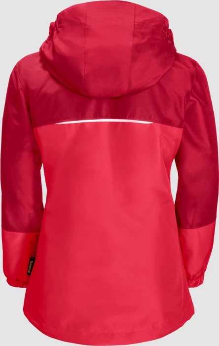 Jack Wolfskin Girls Iceland 3in1 Funktionsjacke tulip red (Junior)