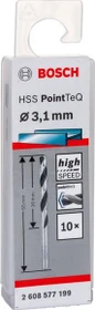 Bosch Professional HSS PointTeQ Spiralbohrer, 3.1x36x65mm, 10 Stück