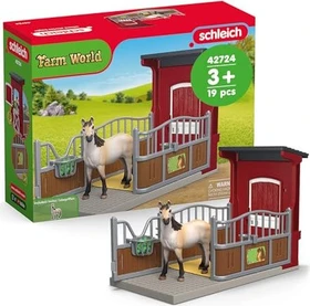 Schleich Farm World - Ponybox mit Mustang Stute