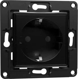 Shelly Wall Socket EU schwarz, Steckdosengehäuse